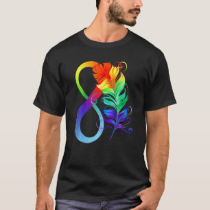 Autism Feather Awareness Month Autistic Support Mo T-Shirt
