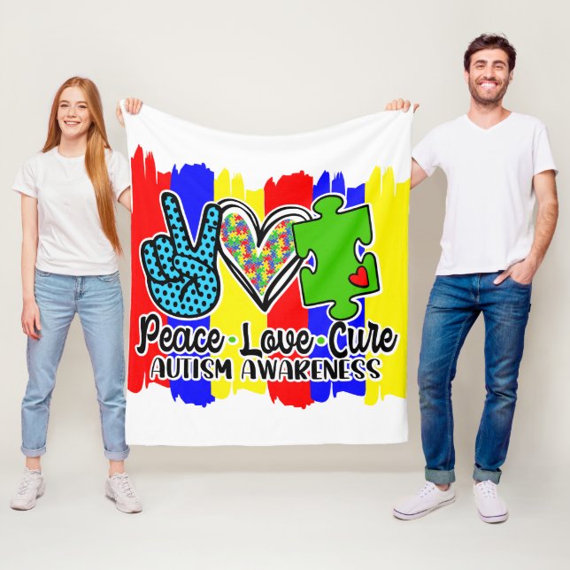 Autism - Fleece Blanket, 50"x60" Blanket (In Situ)