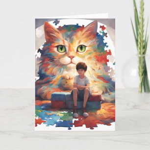 Autism Folded Greeting Card