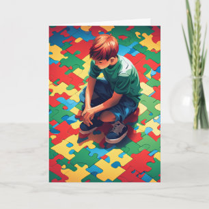 Autism Folded Greeting Card