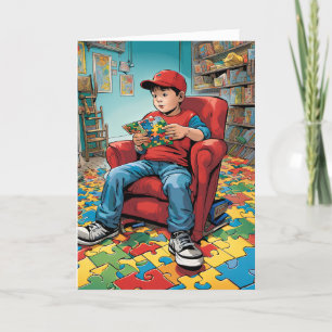 Autism Folded Greeting Card