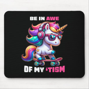 Autism Funny Be In Awe Of My tism Meme Autistic Ki Mouse Mat