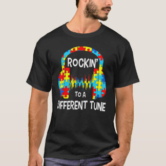 Autism Game  Rocking To A Different Tune For Gamer T-Shirt