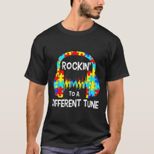 Autism Game Rocking To A Different Tune For Gamer T-Shirt