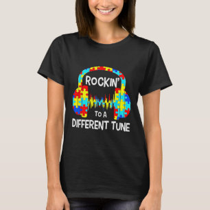 Autism Game  Rocking To A Different Tune For Gamer T-Shirt