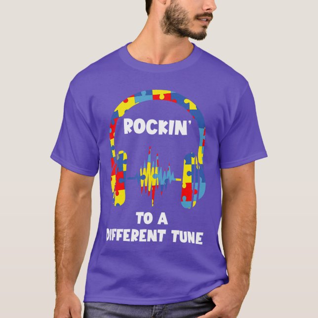 Autism Game Rockingo A Differentune For Gamer Boys T-Shirt (Front)