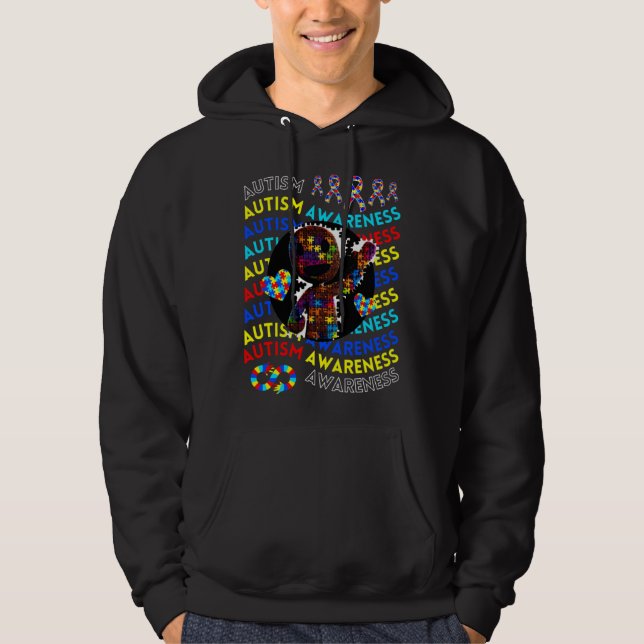 Autism Gamer Navigating Autism T Autism Mom Dad Ga Hoodie (Front)