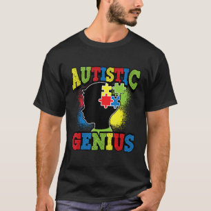Autism-Genius Autism Awareness  For Women Men Kids T-Shirt