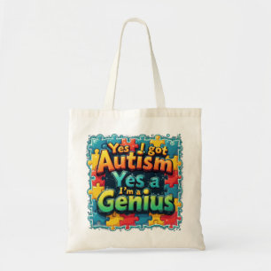 Autism Genius Tote Bag