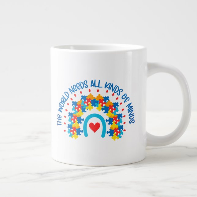 Autism -  giant coffee mug (Right)