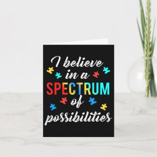 Autism Gift With Quote For Mental Health Spectrum Card