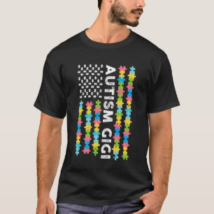 Autism Gigi Awareness I'm A Proud Grandma Vintage T-Shirt