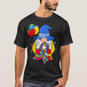 Autism Gnome Balloon ASD Autistic Awareness Specia T-Shirt