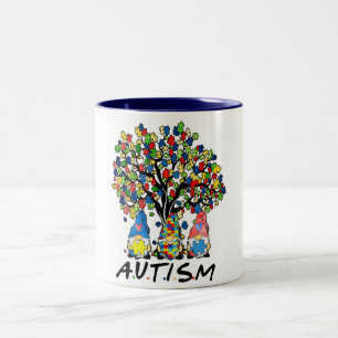 Autism Gnomes  Two-Tone Coffee Mug