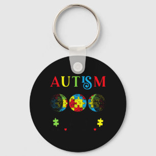 Autism Grandma Awareness Month Day Accept Key Ring