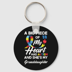 Autism Grandma _ Grandpa Autistic Granddaughter Au Key Ring