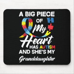 Autism Grandma Grandpa Autistic Granddaughter Auti Mouse Mat