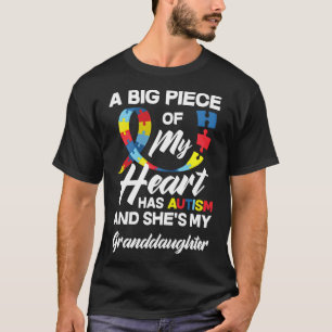 Autism Grandma Grandpa Autistic Granddaughter Auti T-Shirt