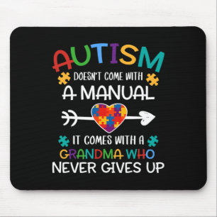 Autism Grandma Love Autistic Kids Autism Awareness Mouse Mat