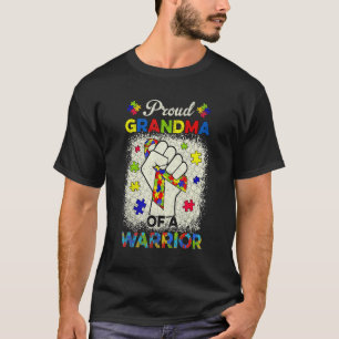 Autism Grandma Of Autism Awareness Warrior Support T-Shirt
