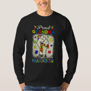 Autism Grandma Of Autism Awareness Warrior Support T-Shirt