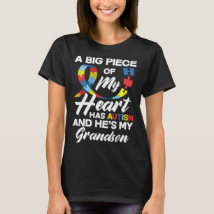 Autism Grandpa Grandma Autistic Grandson Autism Aw T-Shirt