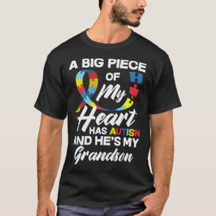 Autism Grandpa Grandma Autistic Grandson Autism Aw T-Shirt