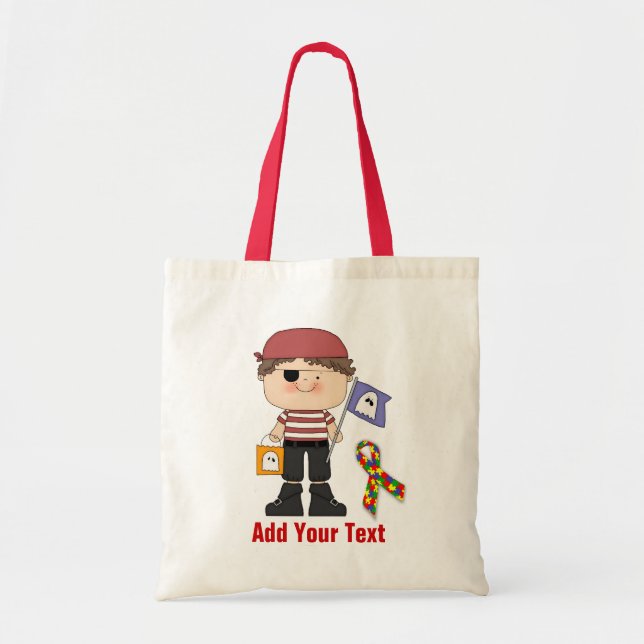 Autism Halloween Budget Tote Bag (Front)