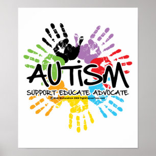 Autism Handprint Poster
