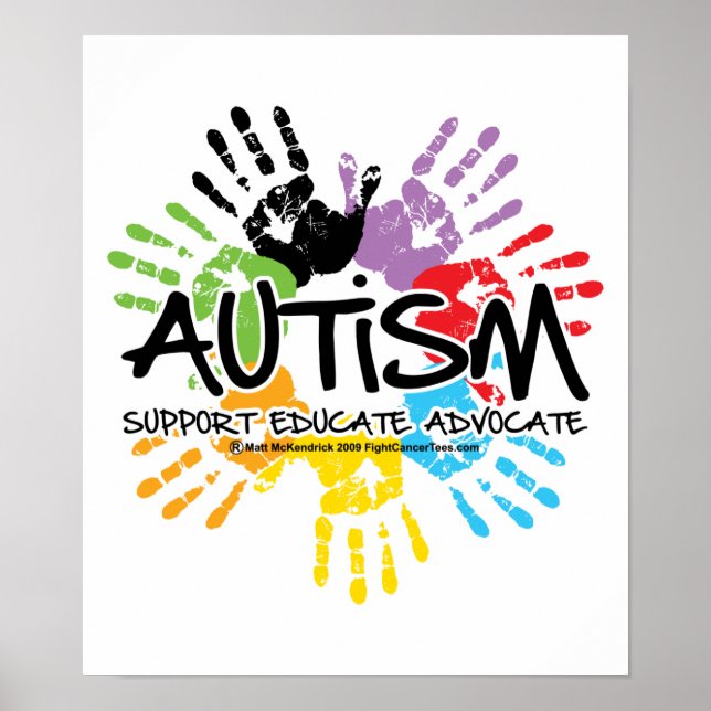 Autism Handprint Poster (Front)