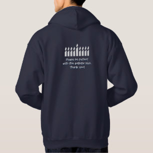 Autism Hanukkah hoodie - dark
