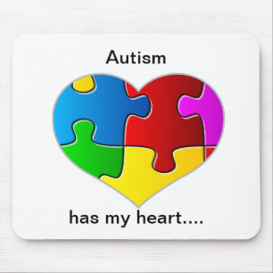Autism has my heart mouse pad... mat