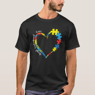 Autism Heart Autism Awareness Month Men Women Puzz T-Shirt