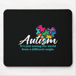 Autism Heart Puzzle Awareness Autistic Support Rib Mouse Mat