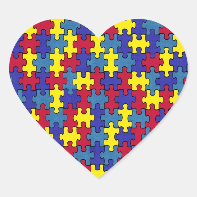 Autism Heart Sticker (Front)