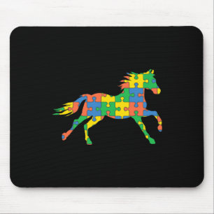 Autism Horse Disabilities Month Disabilities Aware Mouse Mat