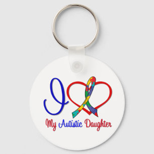 Autism I Love My Autistic Daughter Key Ring