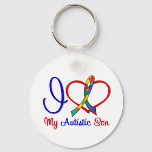 Autism I Love My Autistic Son Key Ring