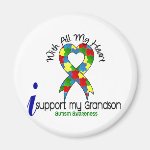 Autism I Support My Grandson Magnet