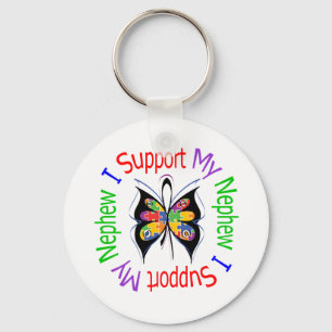 Autism I Support My Nephew Key Ring