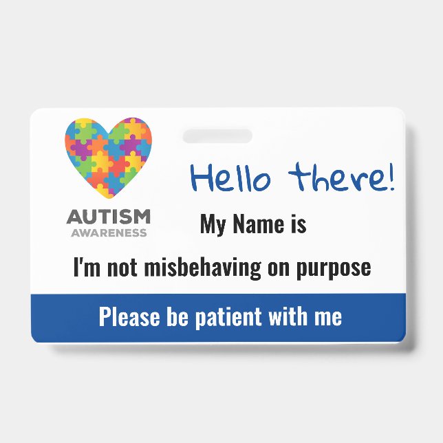 Autism ID Badge (Front)