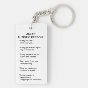 Autism ID Key chain