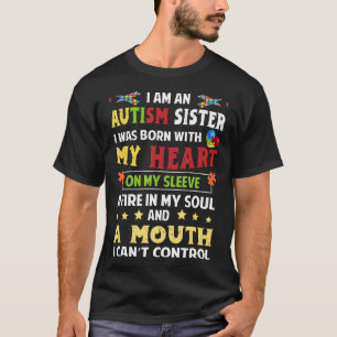 Autism-Im An Autism Sister Autism Awareness Gif n T-Shirt