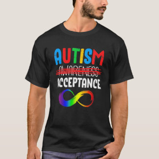 Autism In April Wear Red Instead Autism-Acceptance T-Shirt