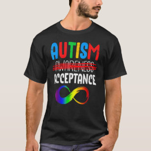 Autism In April Wear Red Instead Autism Acceptance T-Shirt