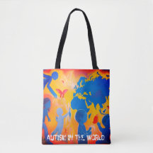 Autism in the world Tote bag