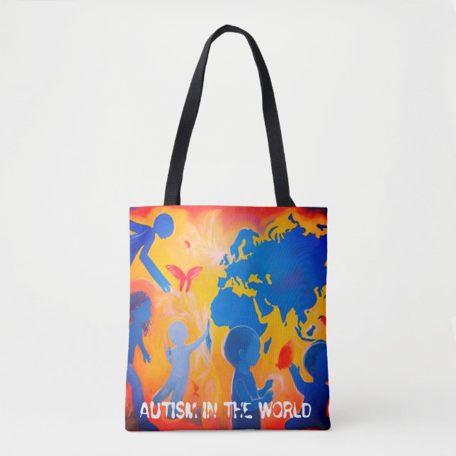 Autism in the world Tote bag (Front)