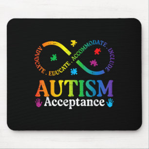 Autism Infinity Sign ASD Awareness Acceptance Men Mouse Mat