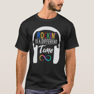 Autism Infinity Symbol Rockin To A Different Tune T-Shirt