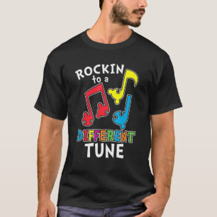 Autism Infinity Symbol Rockin To A Different Tune T-Shirt